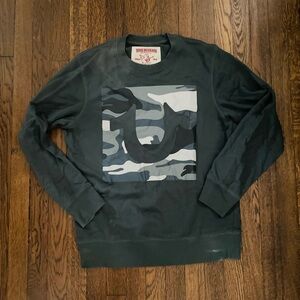 True religion grey graphic sweatshirt